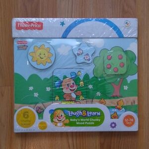 Fisher-Price Laugh & Learn Chunky Puzzle with Blue and Green